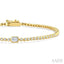 Luna Bezel Emerald Shape Diamond Fashion Bracelet