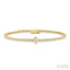 Luna Bezel Pear Shape Diamond Fashion Bracelet