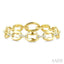 Aeris Gold Oval Link Diamond Fashion Bracelet
