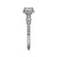 Round Diamond Hidden Halo Engagement Ring