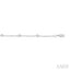 Bezel Set Diamond Station Chain Anklet