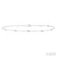 Bezel Set Diamond Station Chain Anklet