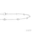 Bezel Set Diamond Station Chain Anklet