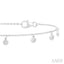 Bezel Set Diamond Station Chain Bracelet