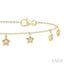 Star Diamond Station Chain Bracelet