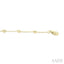 Heart Shape Bezel Set Petite Diamond Station Chain Bracelet