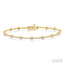 Cluster Floral Diamond Fashion Bracelet