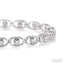 Oval Shape Diamond Link Bracelet