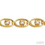 Oval Shape Diamond Link Bracelet