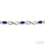 Oval Shape Gemstone & Diamond Bracelet
