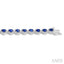 Oval Shape Gemstone & Halo Diamond Bracelet