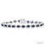 Oval Shape Gemstone & Halo Diamond Bracelet