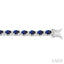 Oval Shape Gemstone & Diamond Bracelet