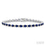 Oval Shape Gemstone & Diamond Bracelet