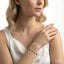 Oval Shape Gemstone & Diamond Bracelet