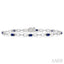 Oval Shape Gemstone & Diamond Bracelet