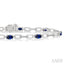 Oval Shape Gemstone & Diamond Bracelet