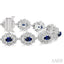 Oval Shape Gemstone & Halo Diamond Bracelet
