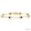 Round Shape Paperclip Lovebright Gemstone & Diamond Bracelet