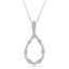 Teardrop Diamond Pendant