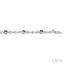 Oval Shape Gemstone & Diamond Bracelet
