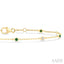 Alternate Gemstone & Diamond Station Chain Bracelet
