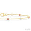 Alternate Gemstone & Diamond Station Chain Bracelet