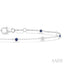 Alternate Gemstone & Diamond Station Chain Bracelet