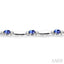Oval Shape Gemstone & Diamond Bracelet