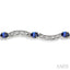 Oval Shape Gemstone & Diamond Bracelet