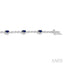 Oval Shape Gemstone & Halo Diamond Bracelet