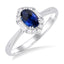 Sapphire & Diamond Fashion Ring