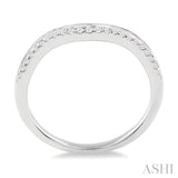 1/6 Ctw Round Cut Diamond Wedding Band in 14K White Gold