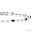 Pear Shape Gemstone & Diamond Bracelet