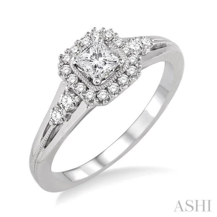 Adore Lab-Grown Diamonds Princess-Cut Bridal Set 4 ct tw 14K