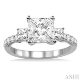 1/2 Ctw Diamond Semi-Mount Engagement Ring in 14K White Gold