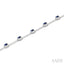 Oval Shape Gemstone Halo Diamond Bar Bracelet