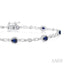 Pear Shape Gemstone & Diamond Fashion Bracelet