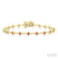 Bead Bijoux Clover Gemstone & Diamond Bracelet