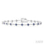 Bead Clover Gemstone & Diamond Bracelet