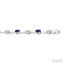 Oval Shape Gemstone & Lovebright Diamond Fashion Bracelet