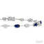 Oval Shape Gemstone & Lovebright Diamond Fashion Bracelet