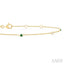 Alternate Gemstone & Diamond Station Chain Bracelet