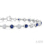 Gemstone & Diamond Station Bracelet