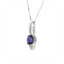 Amethyst & Diamond Pendant