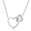 Petite Diamond Heart Necklace