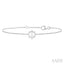 Pearl & Petite Halo Diamond Fashion Chain Bracelet