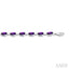 Oval Shape Gemstone & Diamond Bracelet