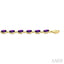 Oval Shape Gemstone & Diamond Bracelet