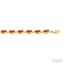 Oval Shape Gemstone & Diamond Bracelet